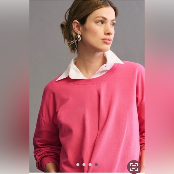 🌺Anthropologie Maeve Twist-Front Sweatshirt🌸🌺 - Picture 2 of 12